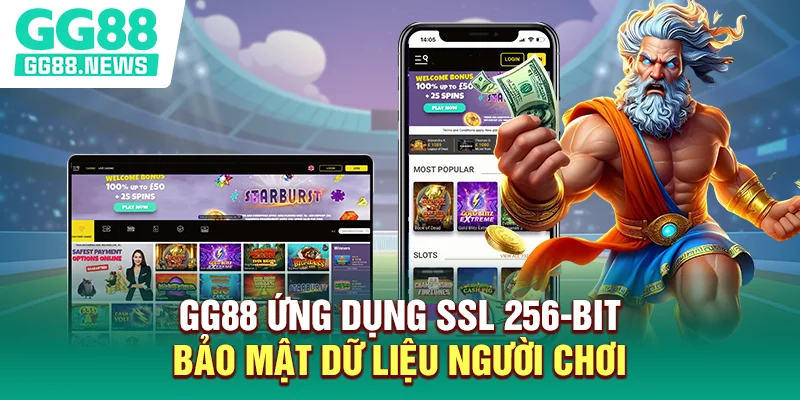 GG88 ứng dụng SSL 256-bit bảo mật dữ liệu người chơi
